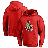 Men's Customized Ottawa Senators Red All Stitched Pullover Hoodie,baseball caps,new era cap wholesale,wholesale hats